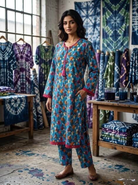 Graceful Embroidered Dupatta Suit – 3 Piece